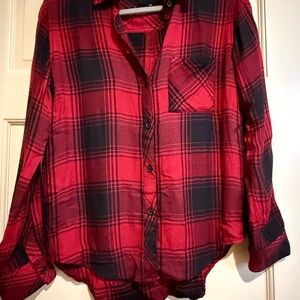 Rails Red and Black Plaid Shirt